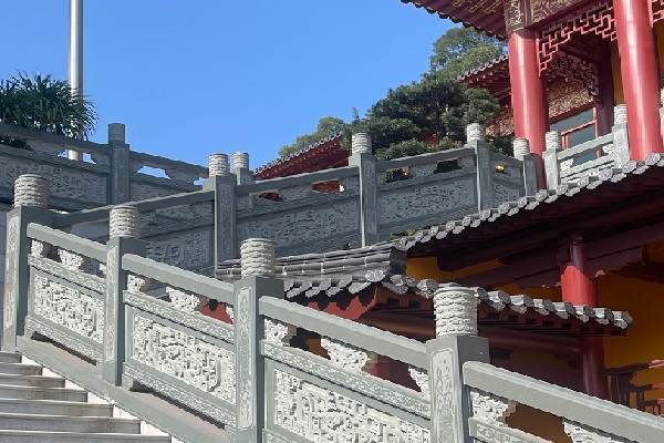 大连道观仿古石栏杆厂家 价格行情